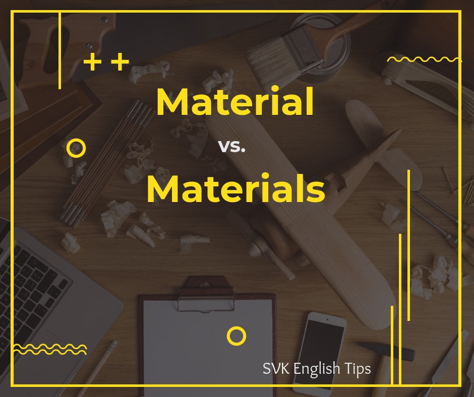 Material vs. materials SVK