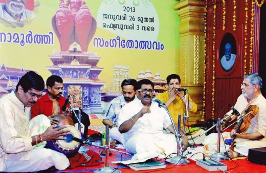 Music Director Sharreth at Dakshinamoorthy Sangeethotsavam 2013 Music Director Sharreth at Dakshinamoorthy Sangeethotsavam 2013