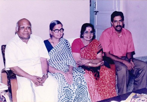 With P. Leela and my Guru Thrissur P Radhakrishnan With P. Leela and my Guru Thrissur P Radhakrishnan