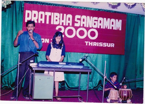 With my children Neethu Sunny and Jithu Sunny at Pratibha Sangamam. With my children Neethu Sunny and Jithu Sunny at Pratibha Sangamam.